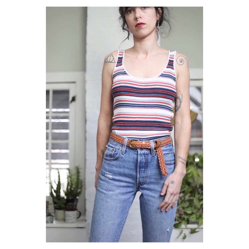 Madewell Stripes Sweater Tank